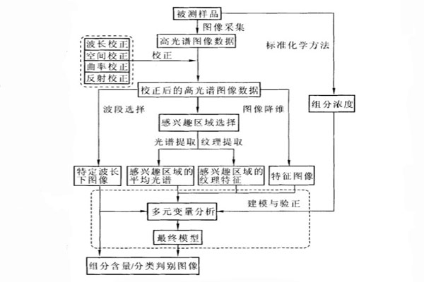 高光譜圖像數據的典型分析流程